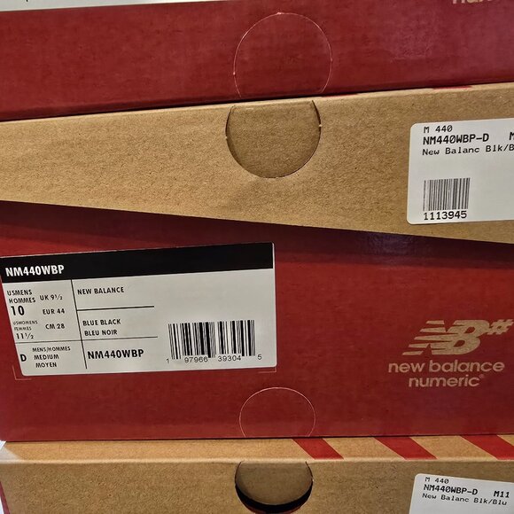 New Balance Numeric Men's 440 V2 Trail Low Terrarium Black Shoes Size 10 NEW - Picture 8 of 12